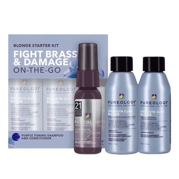 Pureology Blonde Starter Kit Travel Sized Purple Shampoo and Conditioner - Picture 1 of 6